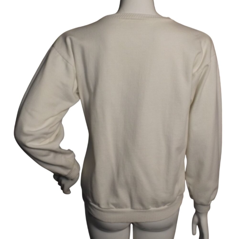 GERMAN Novelty/Souvenir Sweatshirt, L, White, Last one turn off the lights, 1989 - Picture 6 of 14